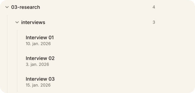 Folders that make sense